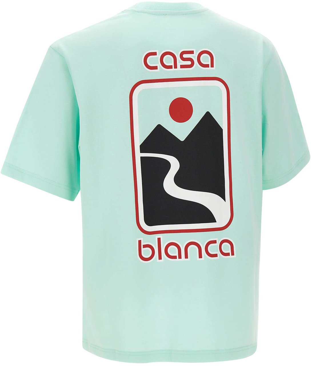 Casablanca Heren Sunset Valley T-Shirt Groen Groen