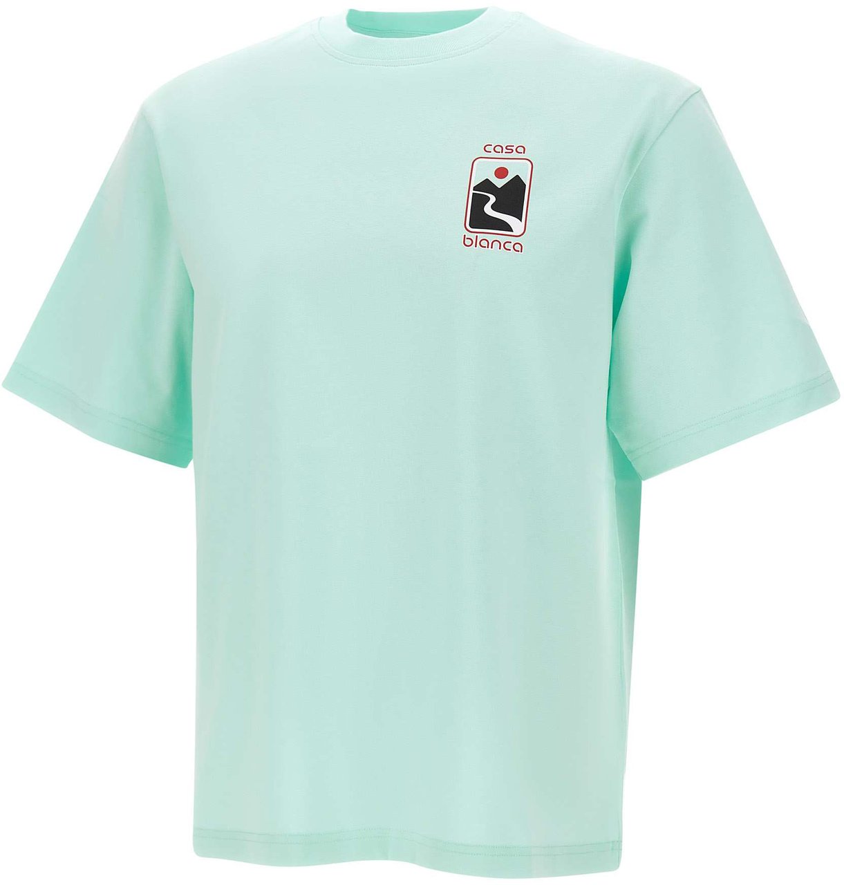 Casablanca Heren Sunset Valley T-Shirt Groen Groen