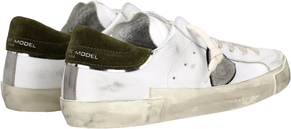 Philippe Model sneakers wit groen Wit