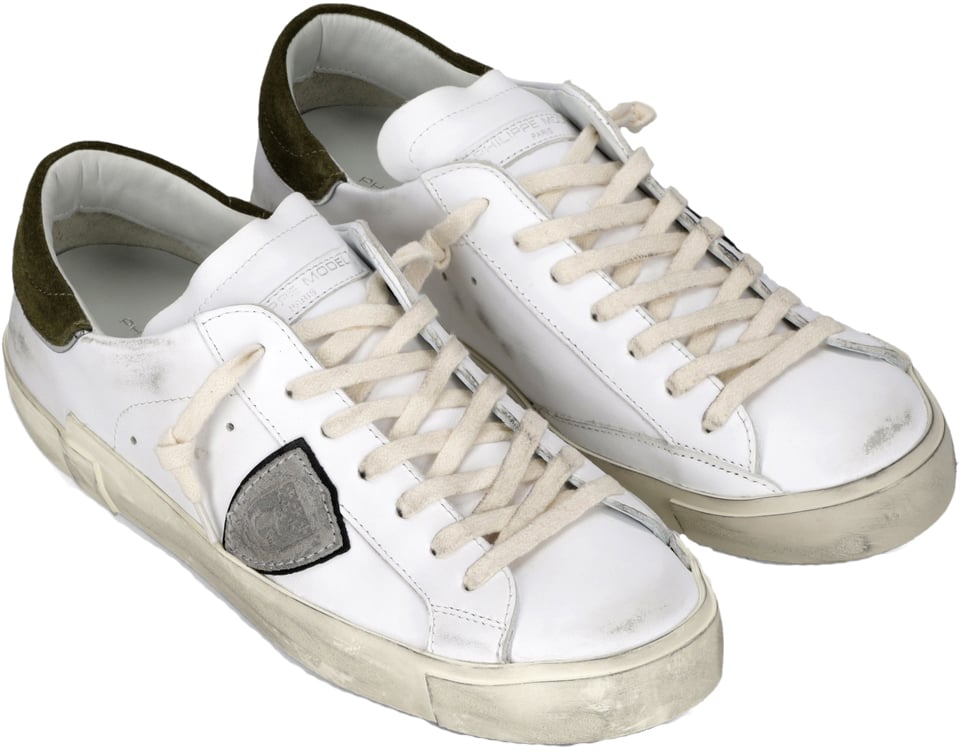 Philippe Model sneakers wit groen Wit