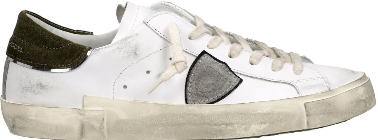 Philippe Model sneakers wit groen Wit