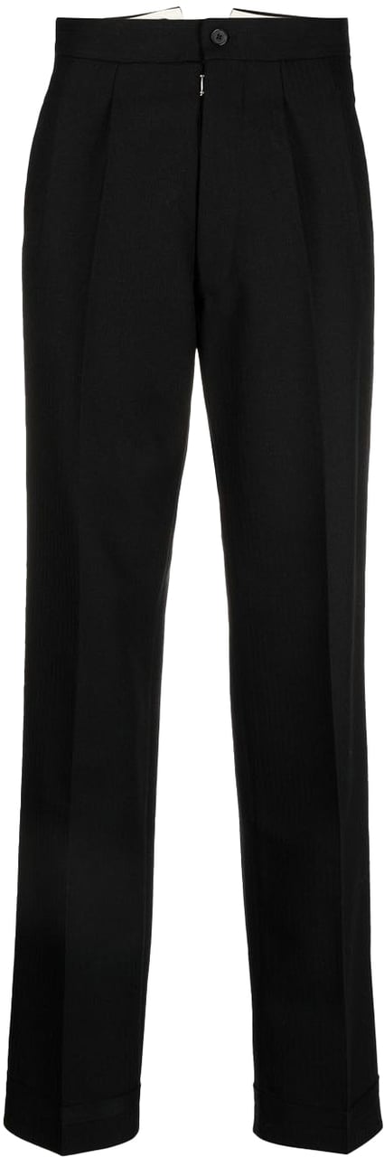 Maison Margiela PANELLED TAILORED PANTS BLACK Zwart