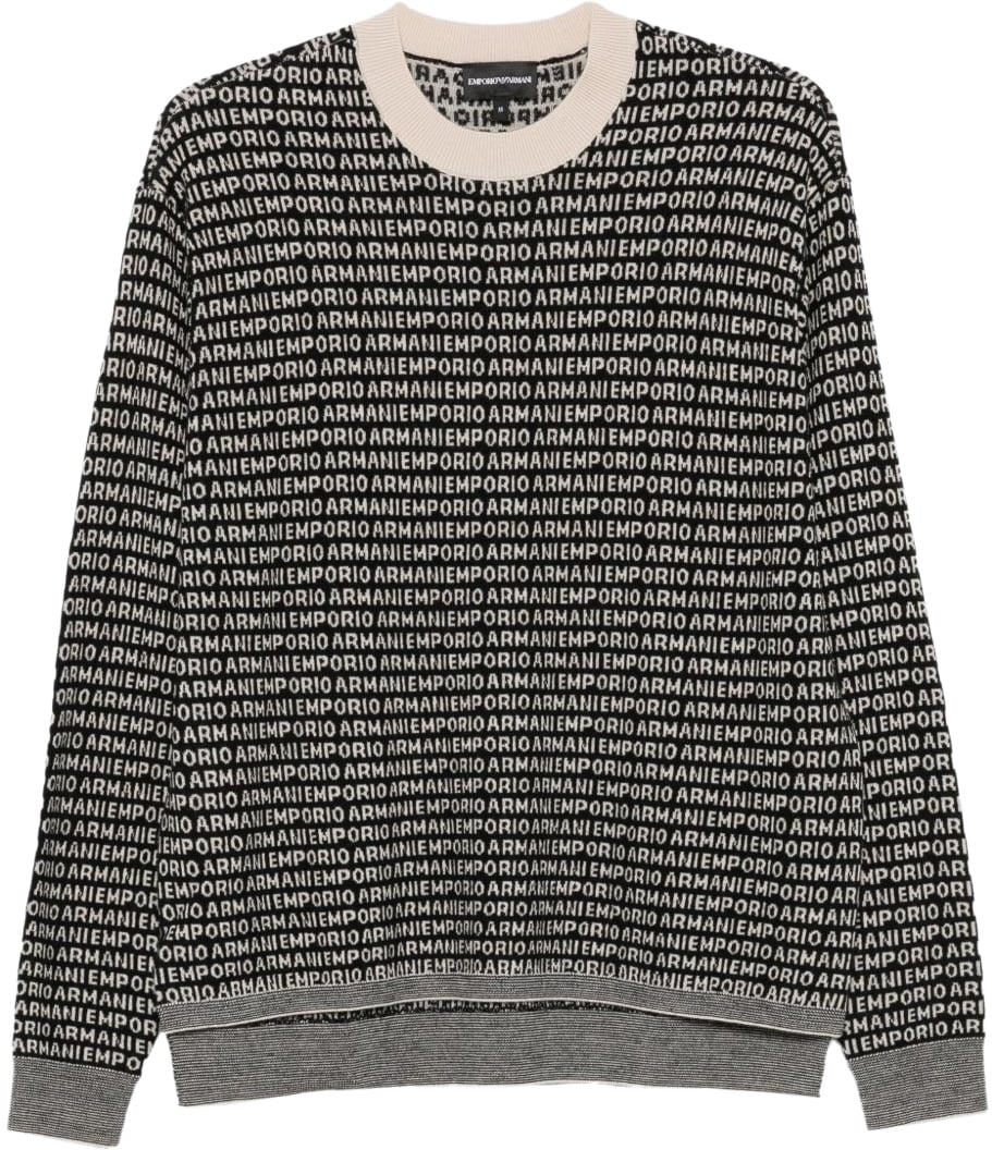 Emporio Armani Sweaters Black Zwart