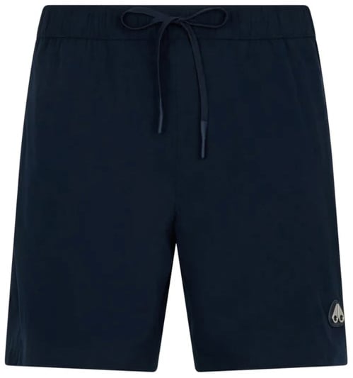 Moose Knuckles Logo Swim Short Navy Blauw