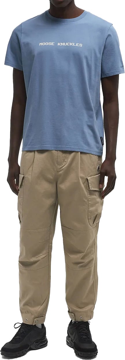 Moose Knuckles Milton Tee Sea Blauw