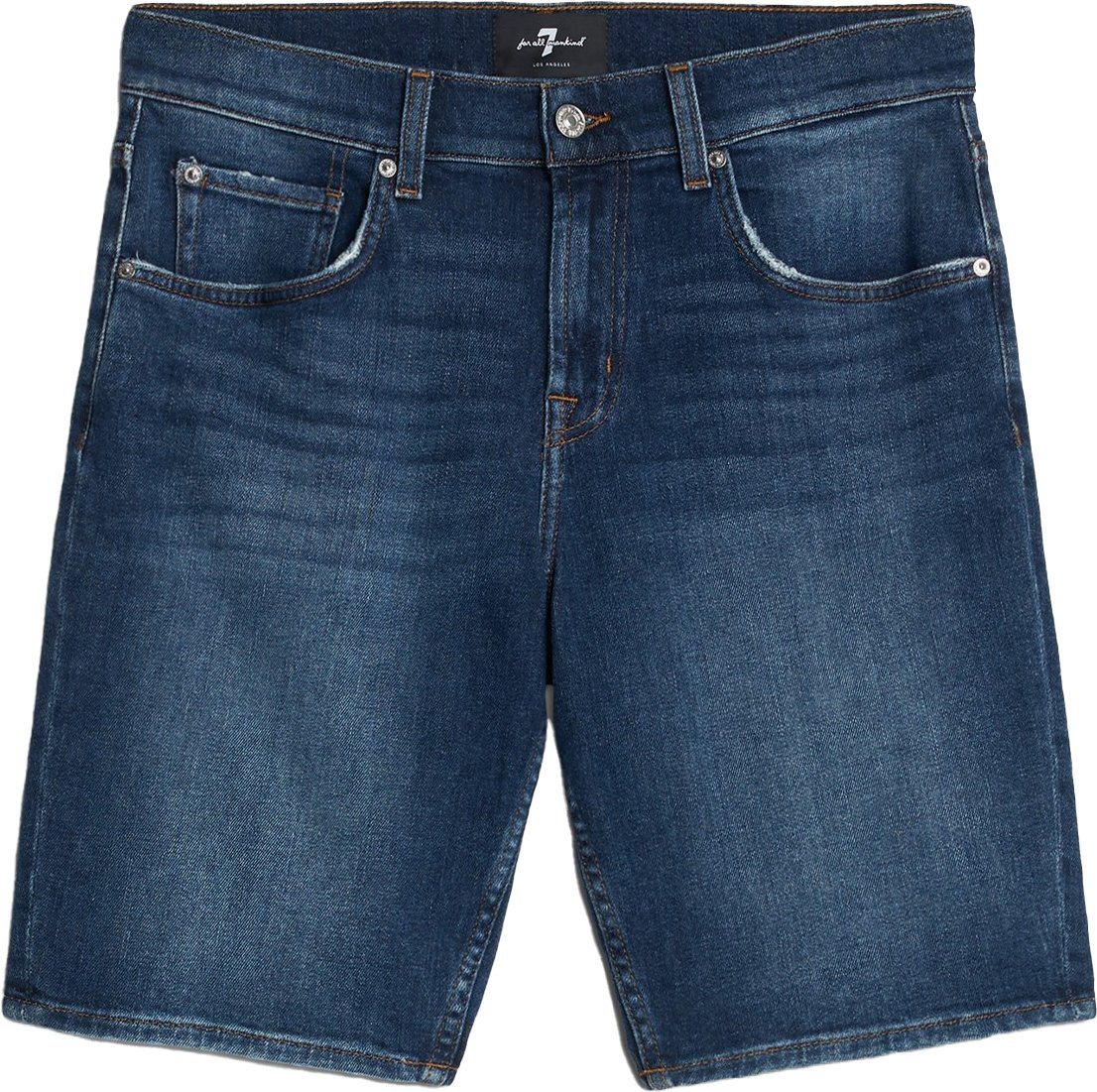 7 For All Mankind Regular Shorts Ticket Dark Blue Blauw