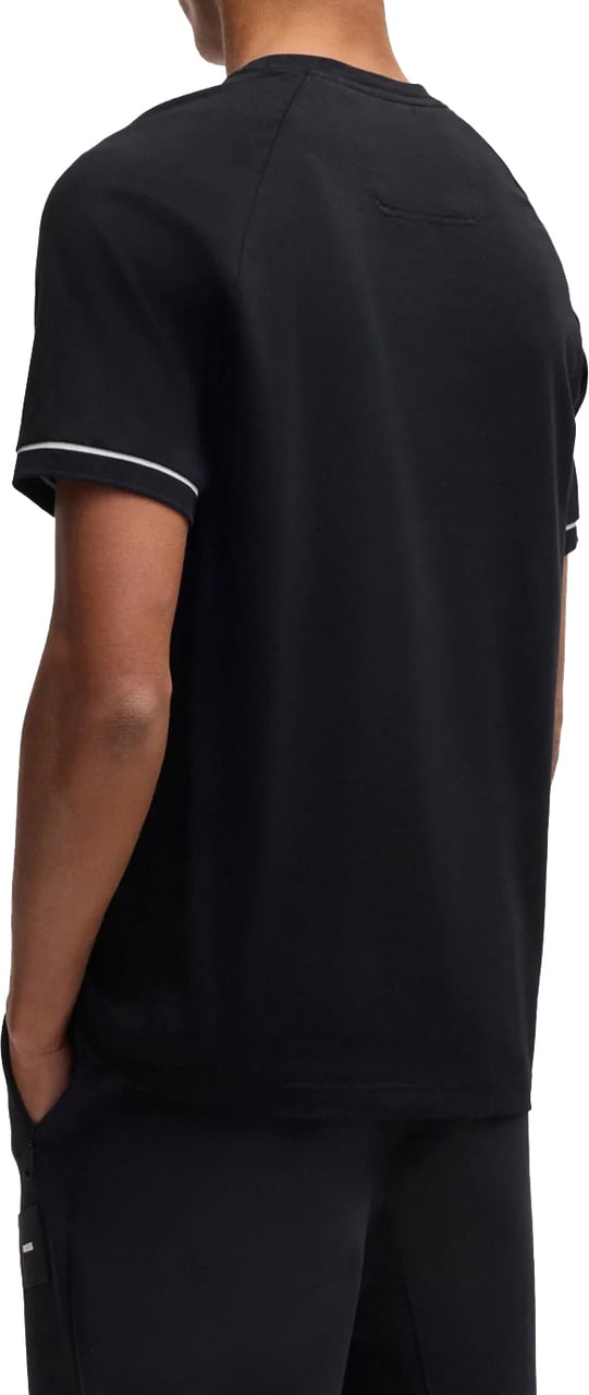 Boss Tee Rib Ac Black Zwart