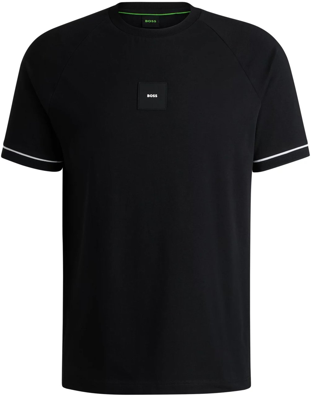 Boss Tee Rib Ac Black Zwart