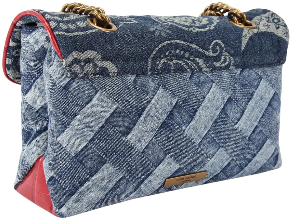 Kurt Geiger London Denim Kensington Bag Blauw