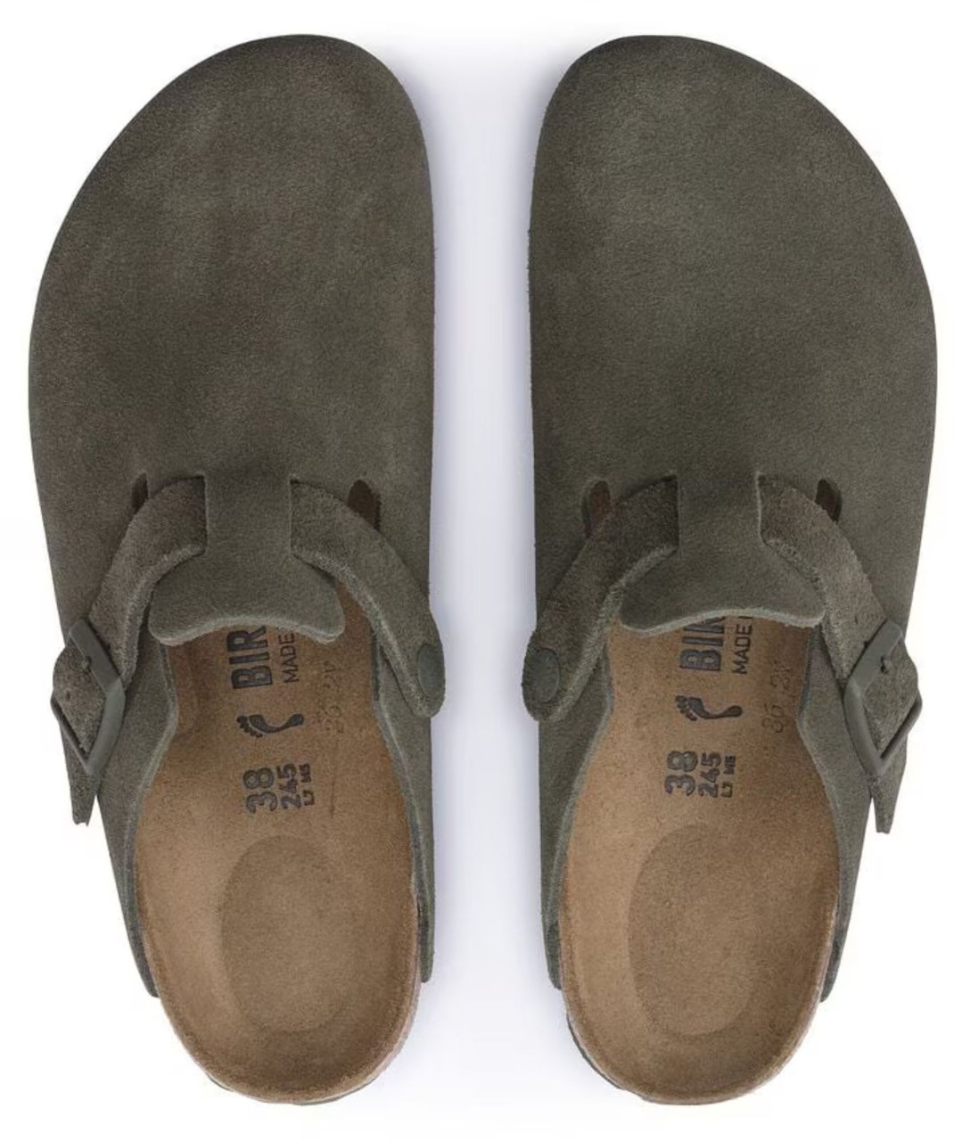 Birkenstock Birkenstock Boston Slippers Groen 1024714 Groen