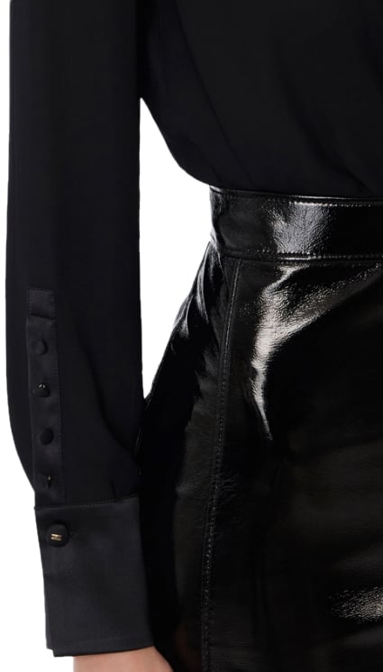 Elisabetta Franchi Top Black Zwart