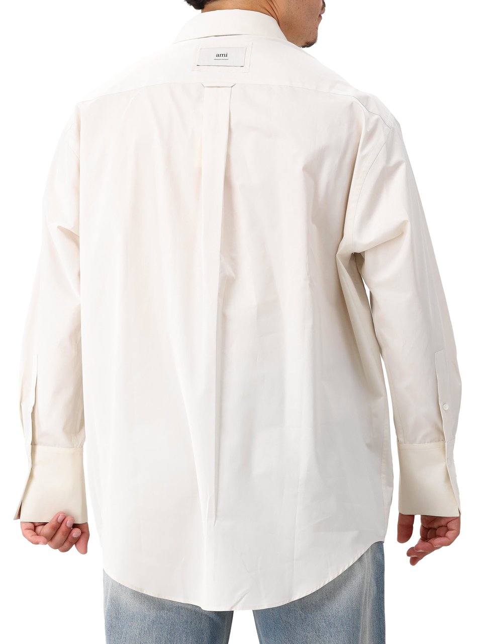 AMI Paris AMI Paris Overhemd Beige/Gebroken Wit Chemise Bords F Beige