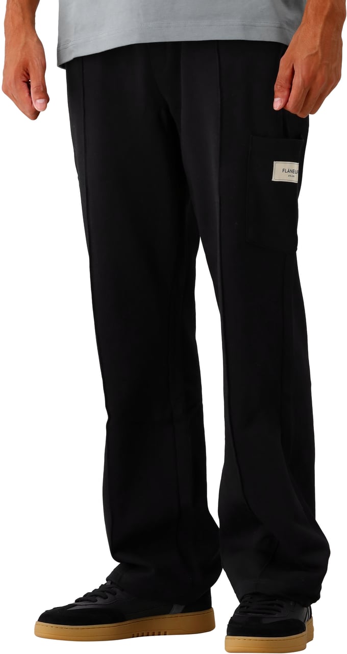 FLÂNEUR Flâneur Broek Zwart Atelier Tailored Casual Trousers Zwart