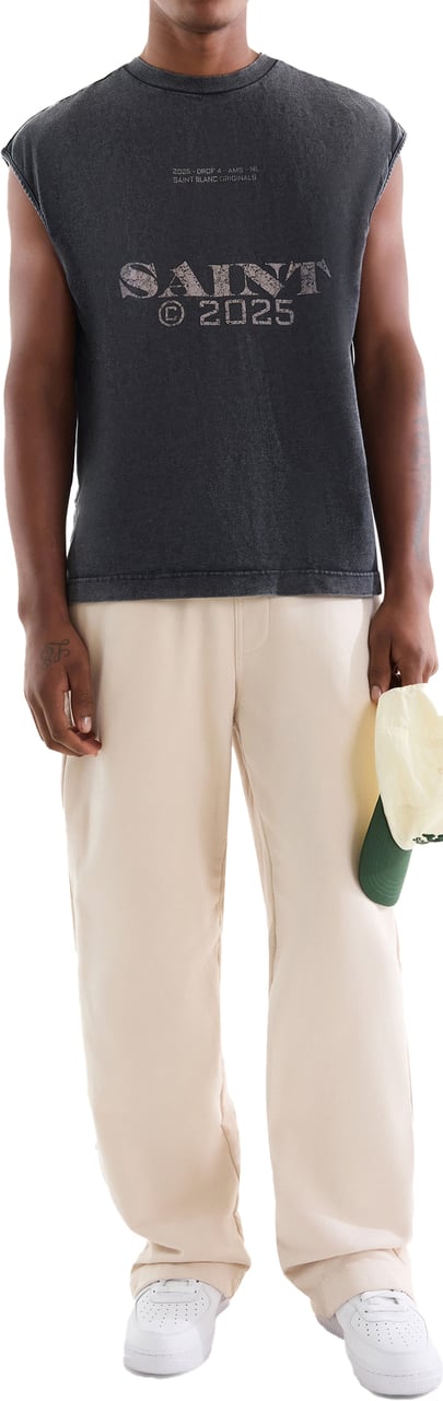 Saint Blanc Oblique Loose Jogger Gray Moon Beige
