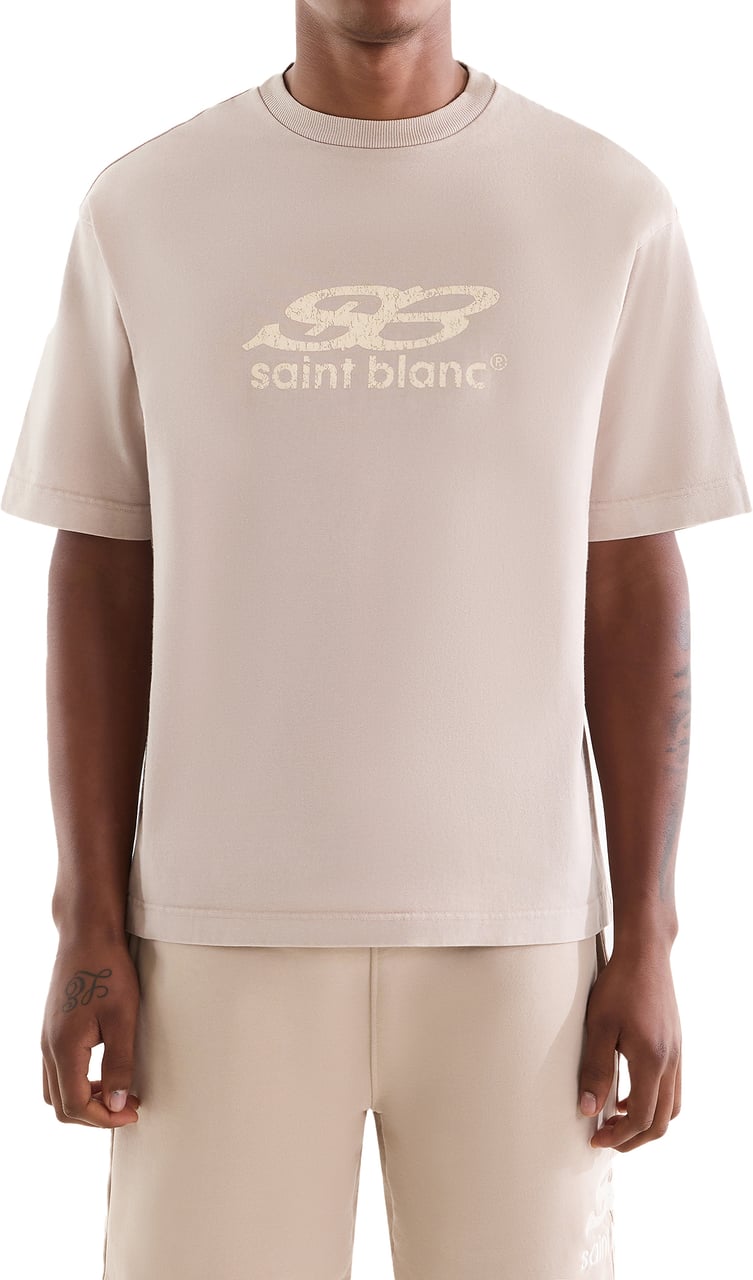 Saint Blanc Oblique T-Shirt Gray Moon Beige