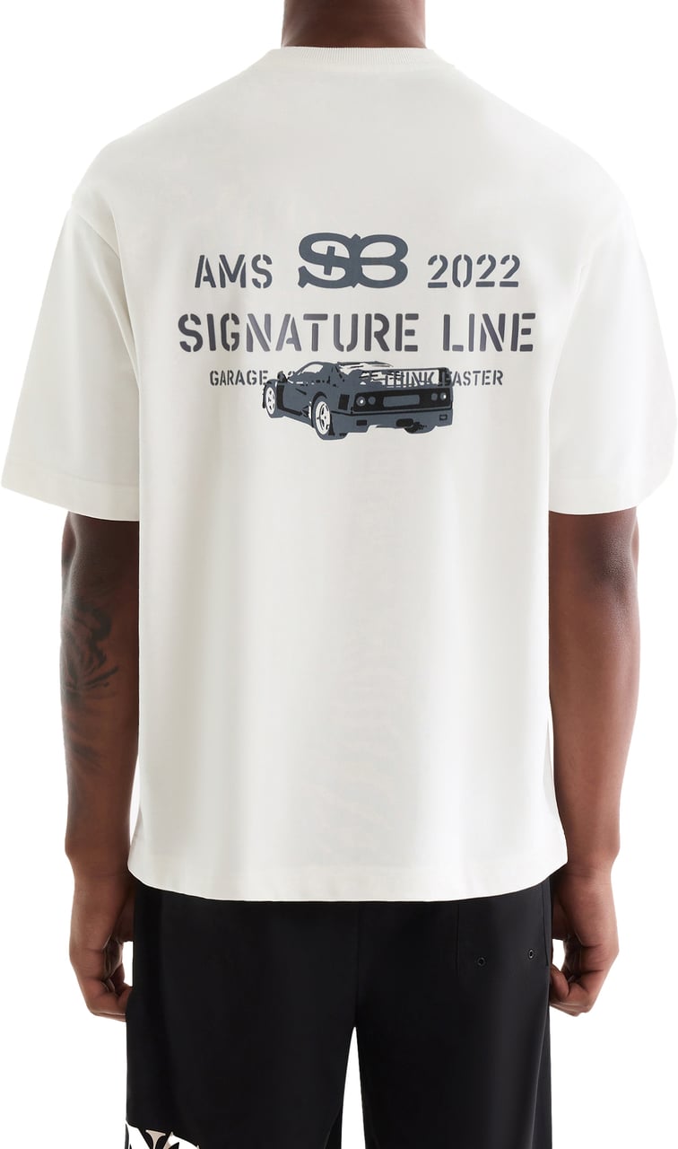 Saint Blanc Signature Garage T-Shirt Wit