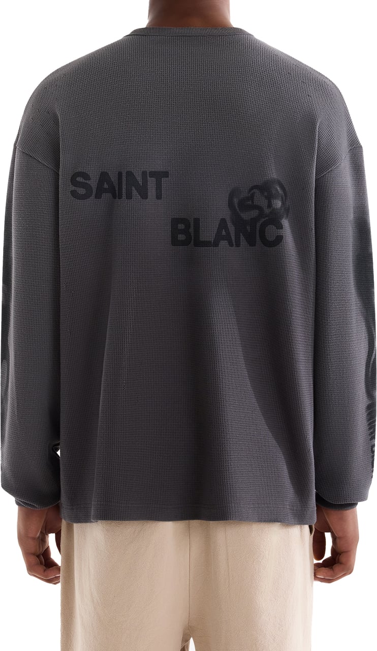 Saint Blanc Blur Waffle Knit Gray Grijs