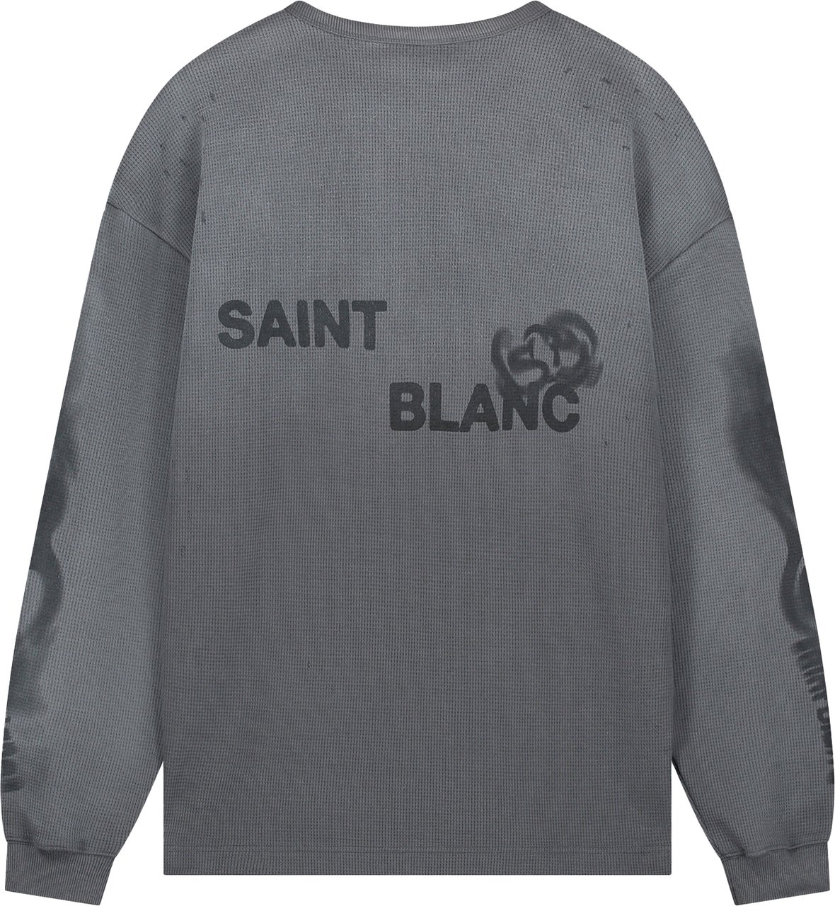 Saint Blanc Blur Waffle Knit Gray Grijs