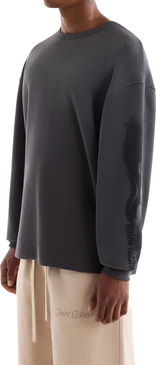 Saint Blanc Blur Waffle Knit Gray Grijs