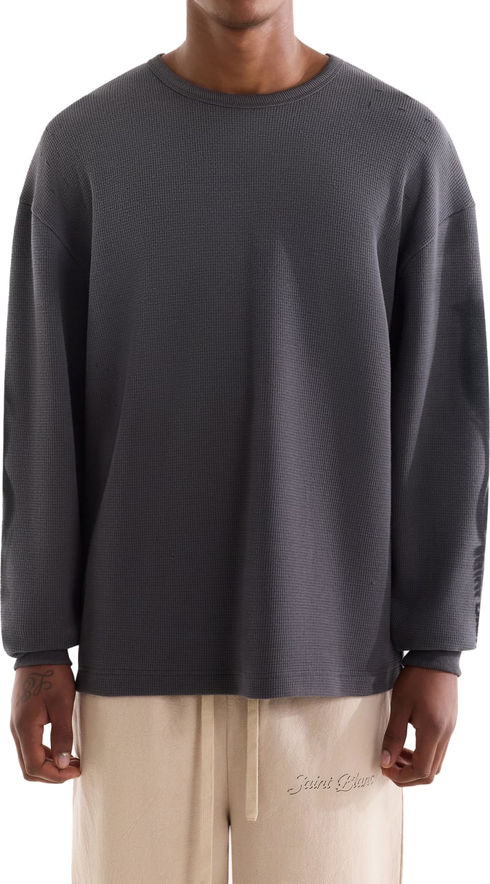 Saint Blanc Blur Waffle Knit Gray Grijs