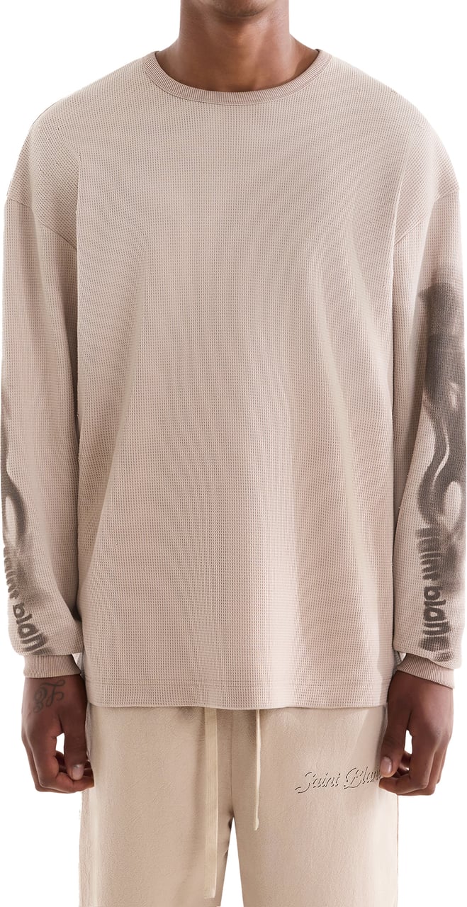 Saint Blanc Blur Waffle Knit Off White Beige