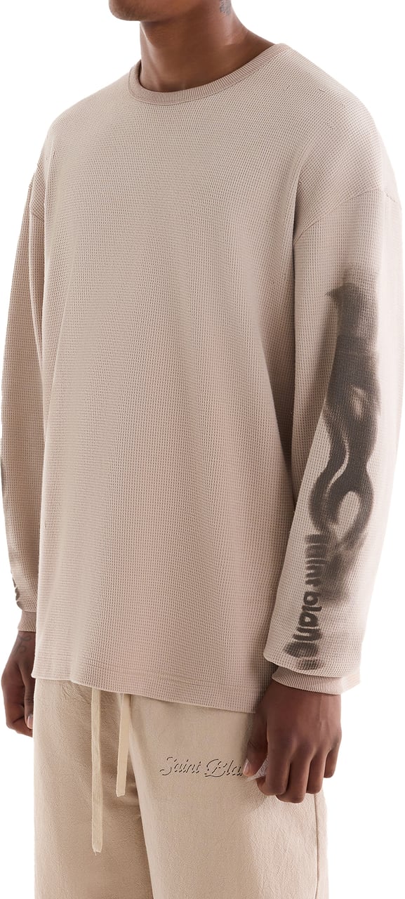 Saint Blanc Blur Waffle Knit Off White Beige