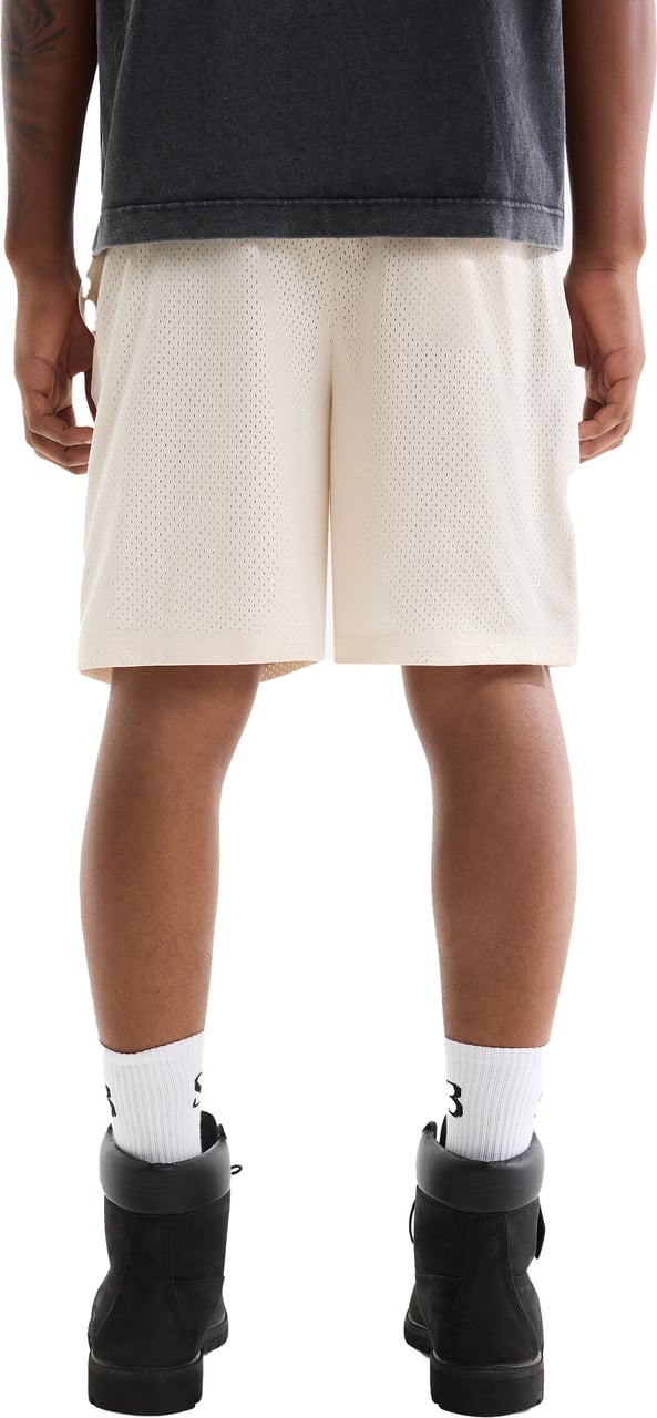 Saint Blanc Oblique Logo Mesh Short Off White Beige