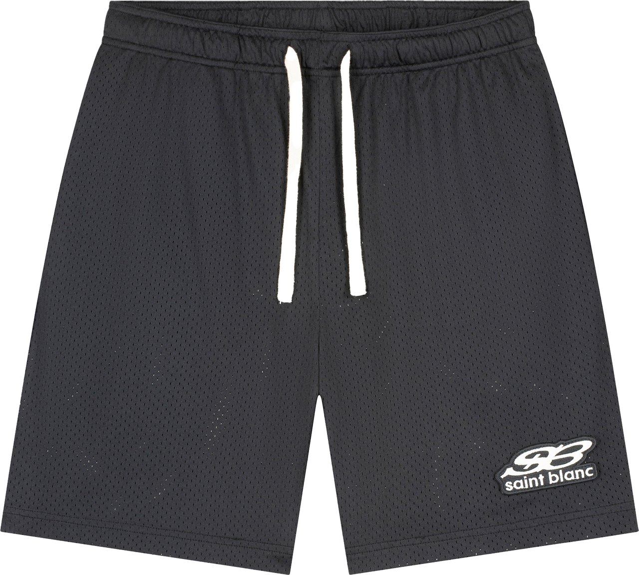 Saint Blanc Oblique Logo Mesh Short Black Zwart