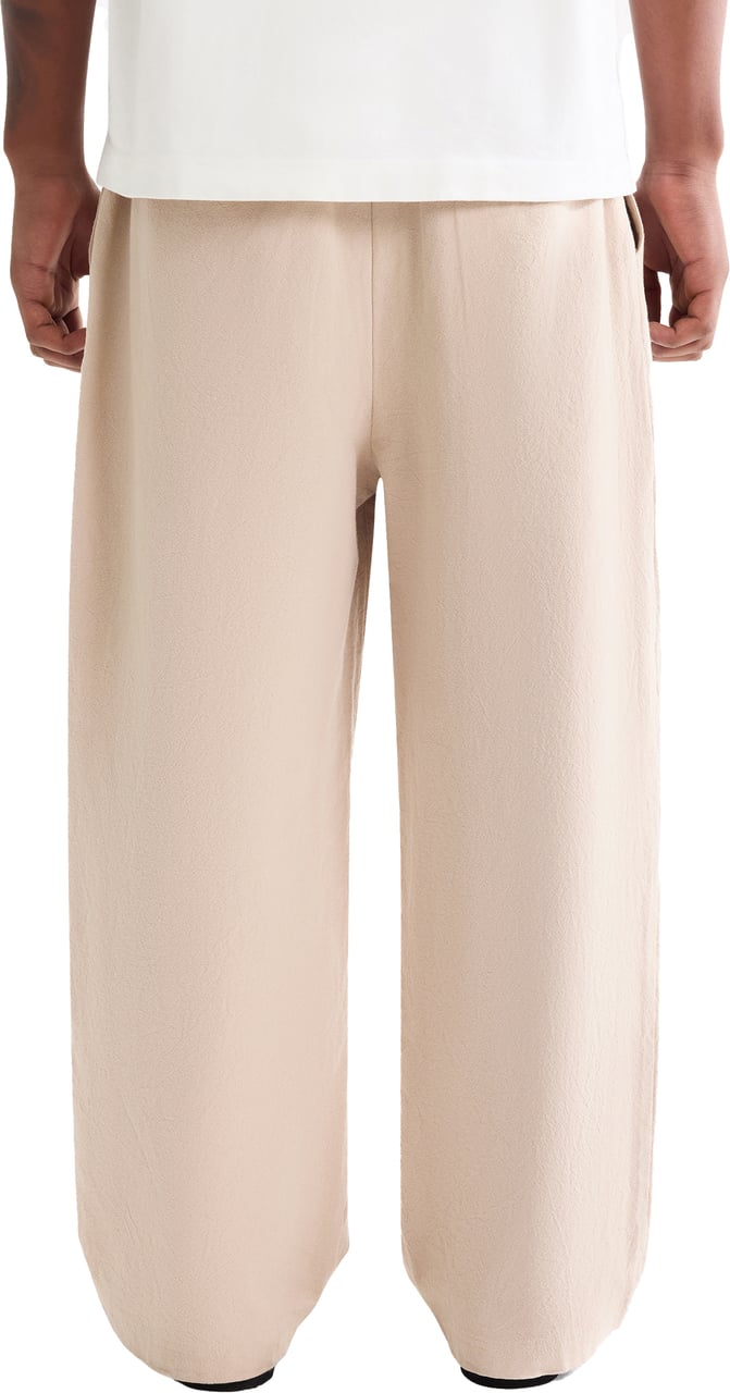 Saint Blanc Stitched Linen Pants Gray Moon Beige