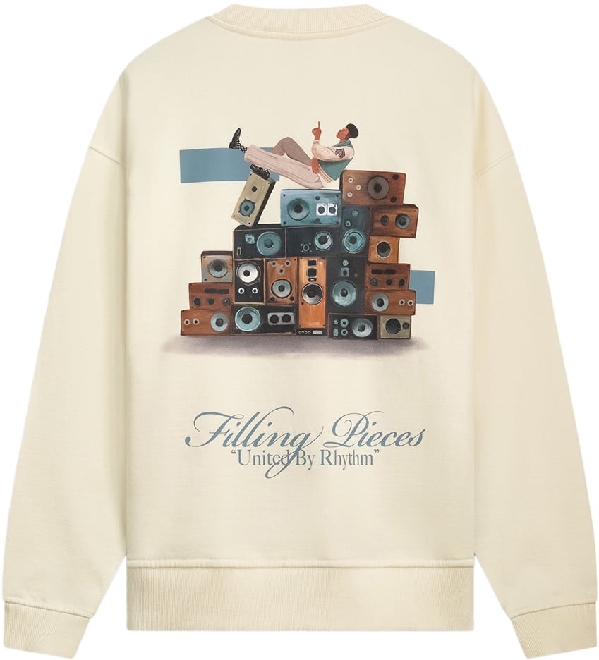 Filling Pieces Sweatshirt Speaker Wall Antique White Wit