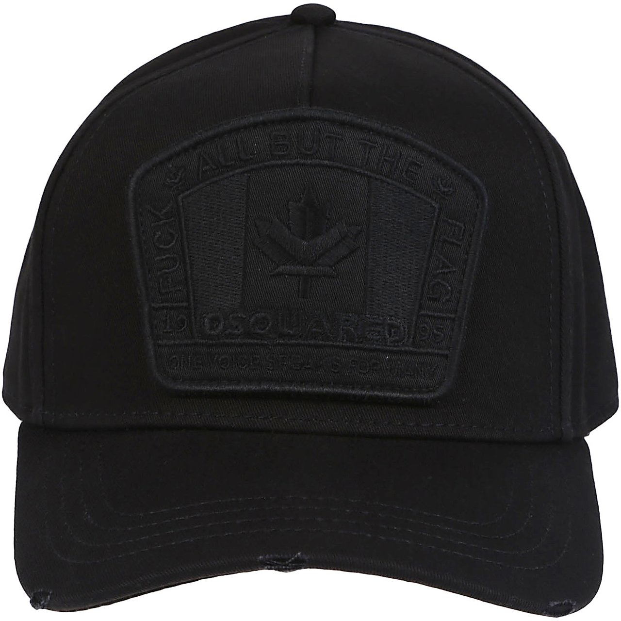 Dsquared2 Canadian Flag Patch Baseball Cap Black Zwart