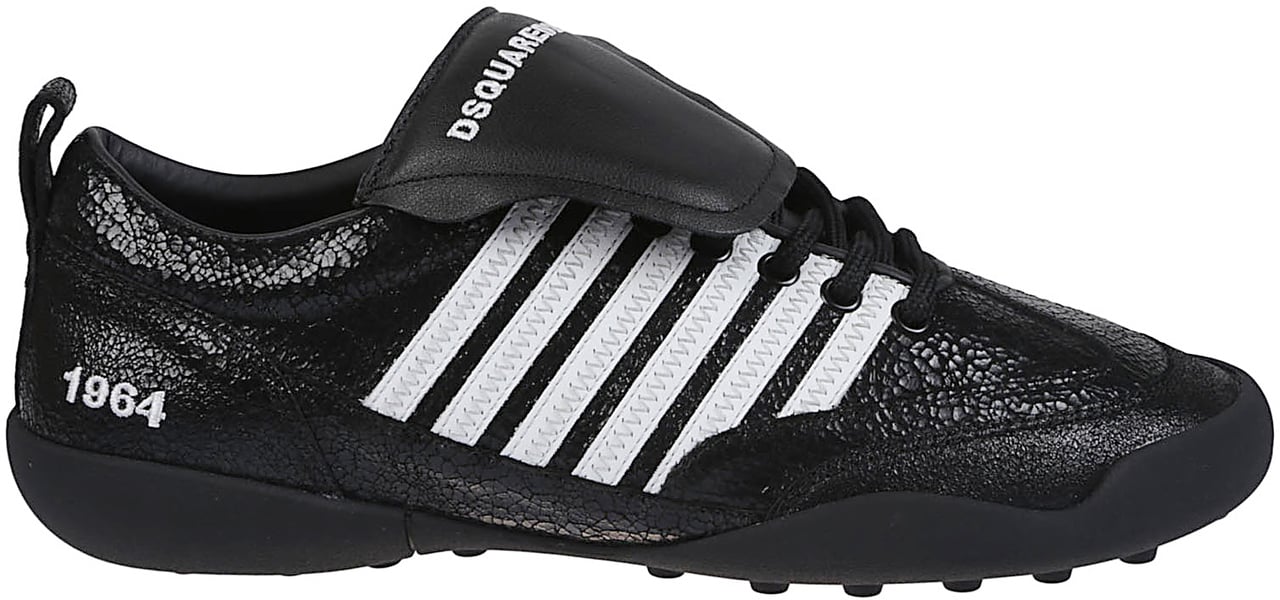 Dsquared2 Soccer Lace-up Low Top Sneakers Black Zwart