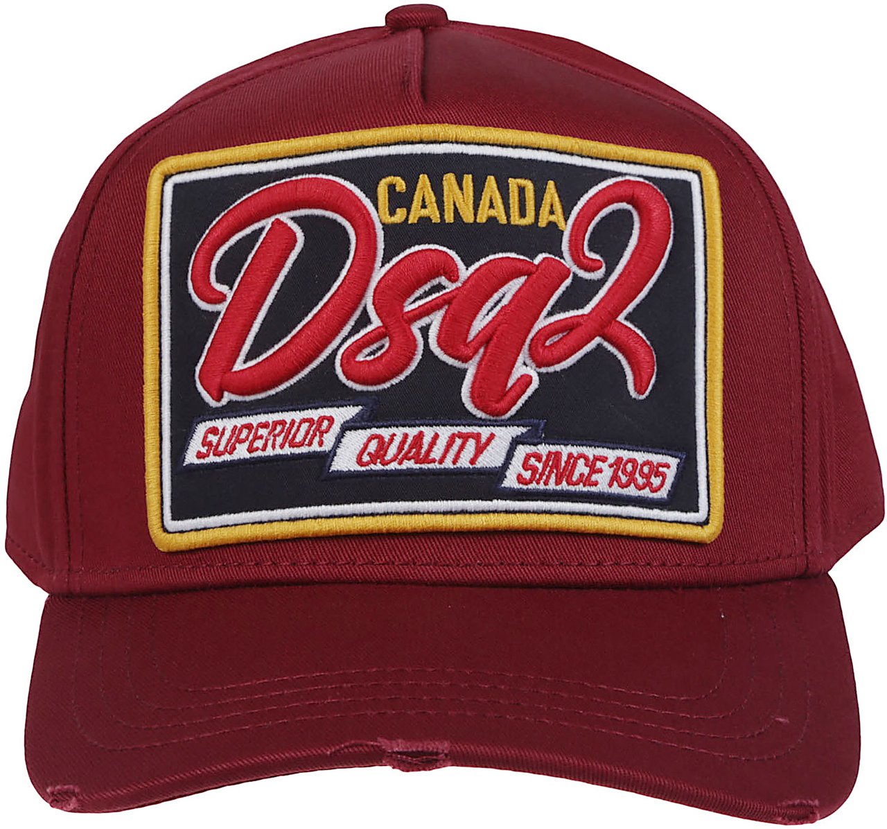 Dsquared2 Logo Patch Baseball Cap Red Rood