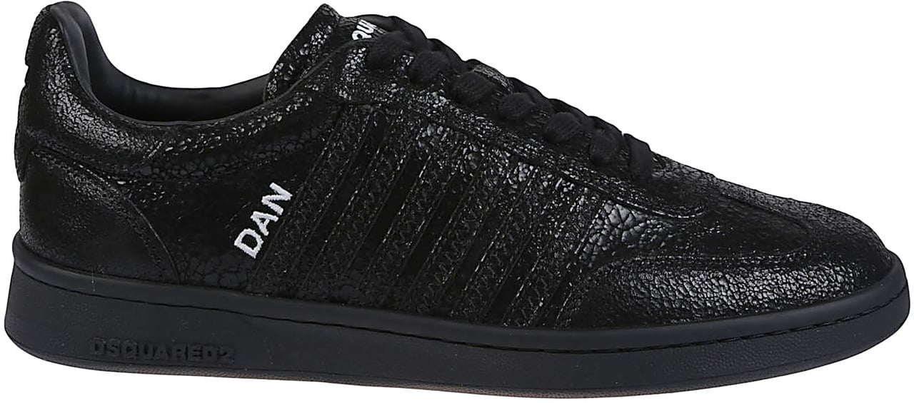 Dsquared2 Boxer Lace-up Low Top Sneakers Black Zwart