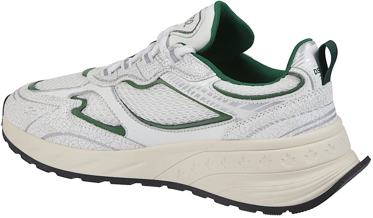 Dsquared2 Sprinter Lace-up Low Top Sneakers White Wit