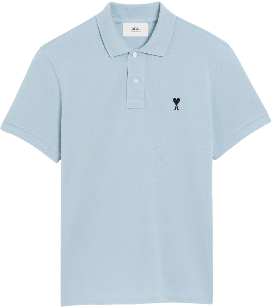 AMI Paris T-Shirts And Polos Clear Blue Blauw