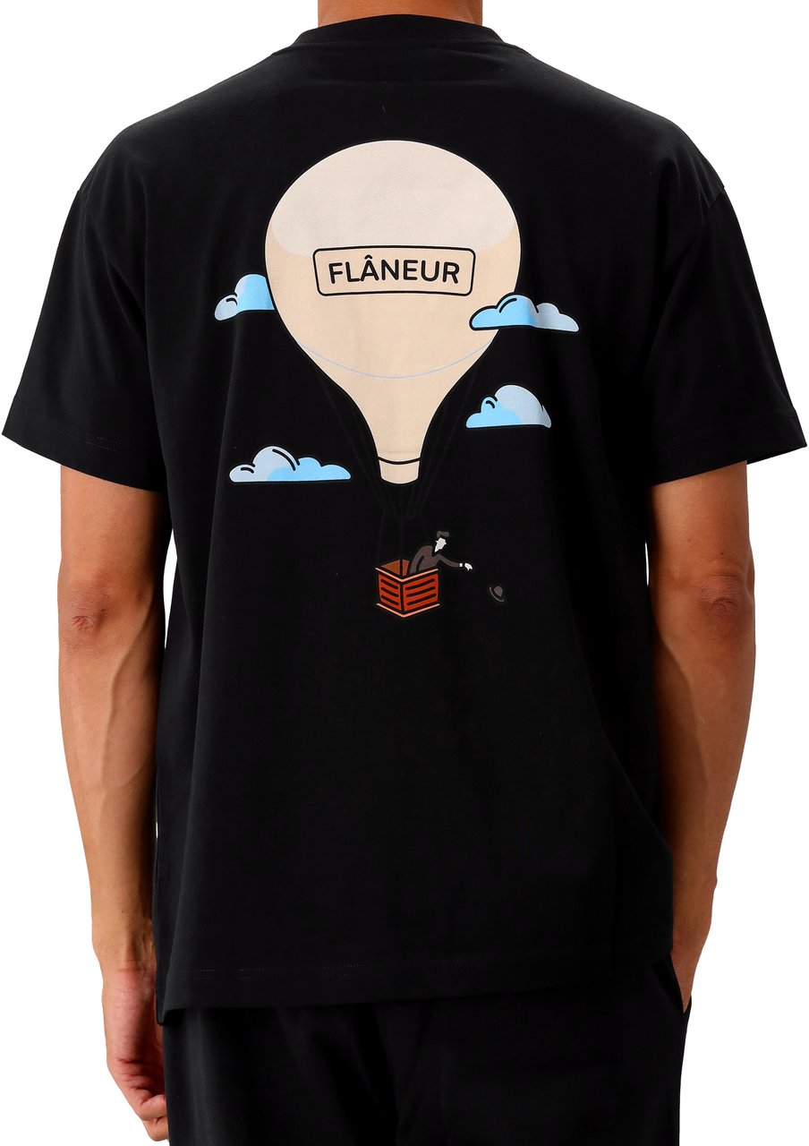 FLÂNEUR Flâneur T-shirt Zwart Aeronautique Zwart