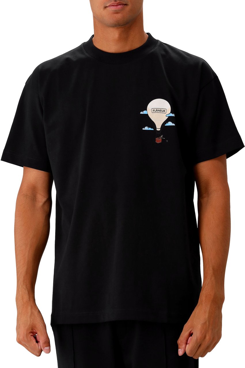 FLÂNEUR Flâneur T-shirt Zwart Aeronautique Zwart