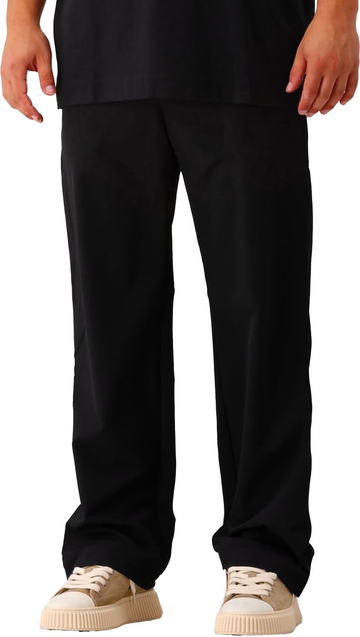 FLÂNEUR Flâneur Broek Zwart Badge Formal Tech Pants Zwart