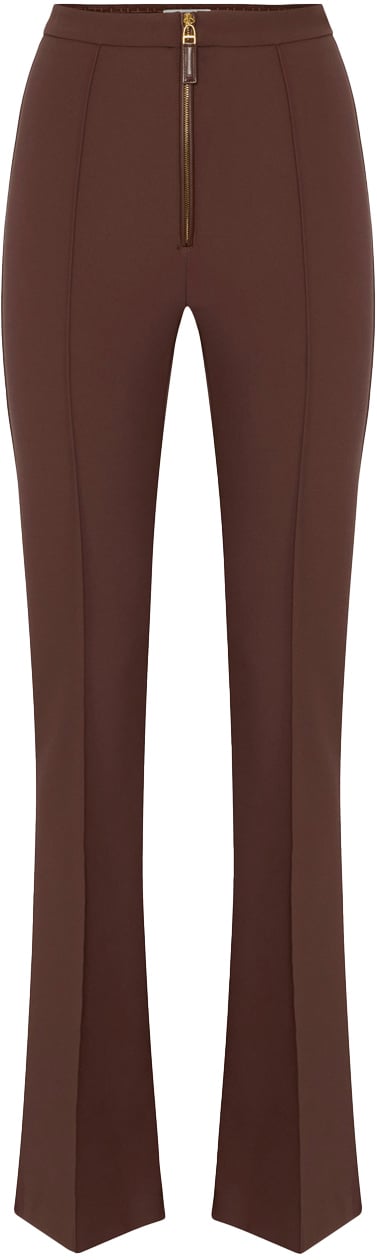Elisabetta Franchi Trousers Coffee Bruin