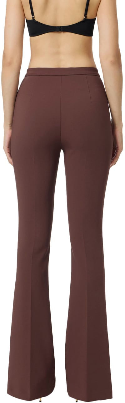 Elisabetta Franchi Trousers Coffee Bruin