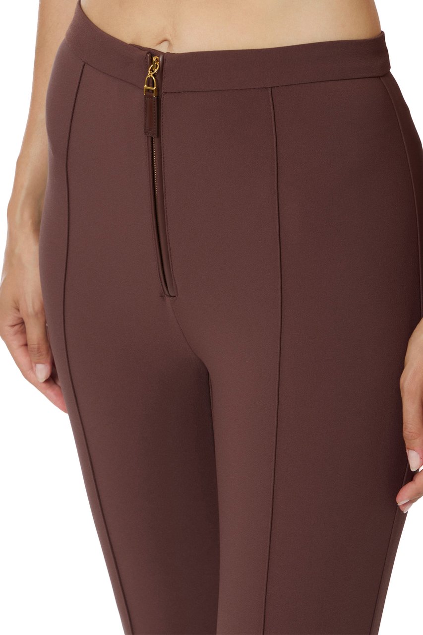 Elisabetta Franchi Trousers Coffee Bruin