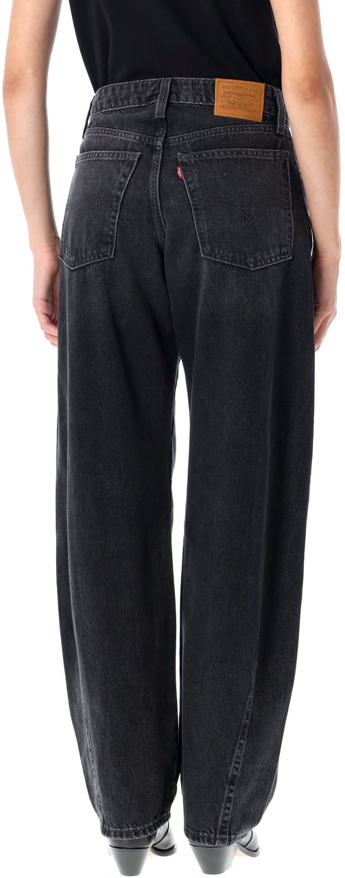 Levi's Baggy Dad Barrel Rebel Edge Black Zwart