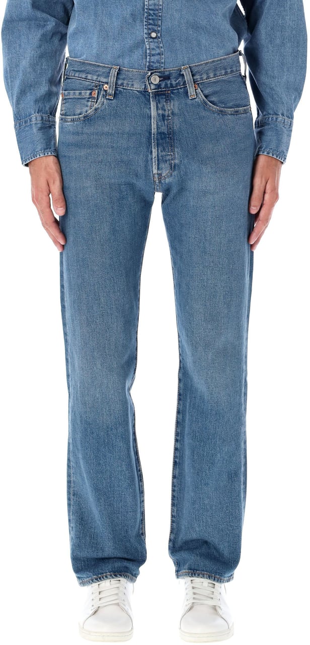 Levi's 501 Med Blue Blauw