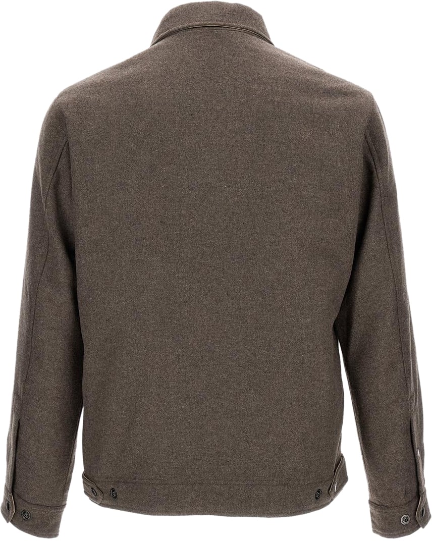 Woolrich Men Wool Keating Shirt Jacket Falcon Beige