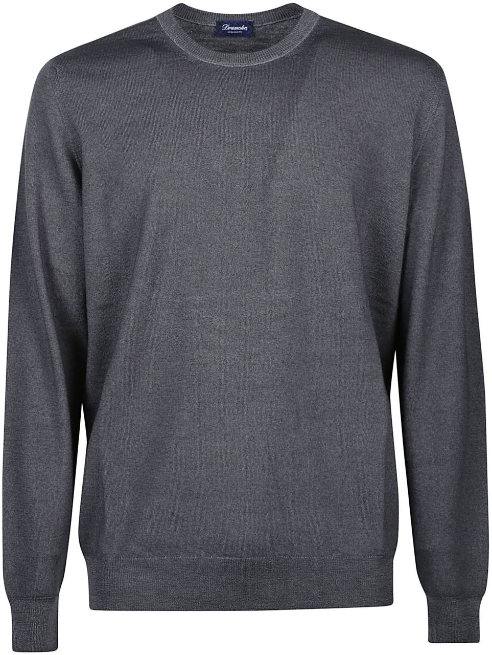 Drumohr Long Sleeve Shaved Sweater Grey Grijs