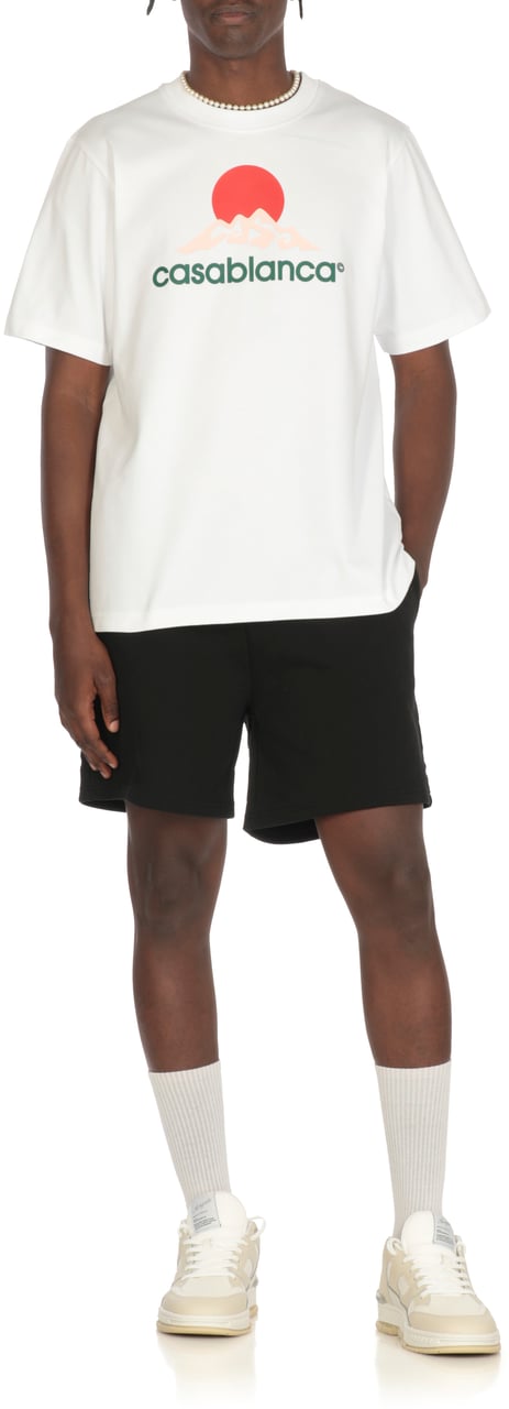 Casablanca Montagne Printed T-Shirt Bianco Wit