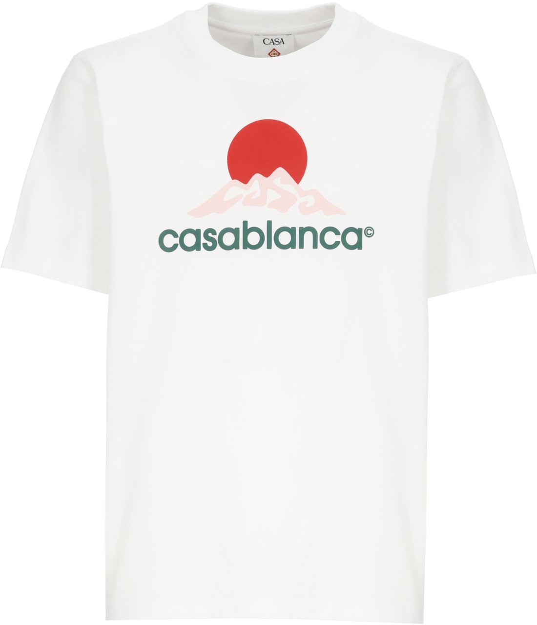 Casablanca Montagne Printed T-Shirt Bianco Wit