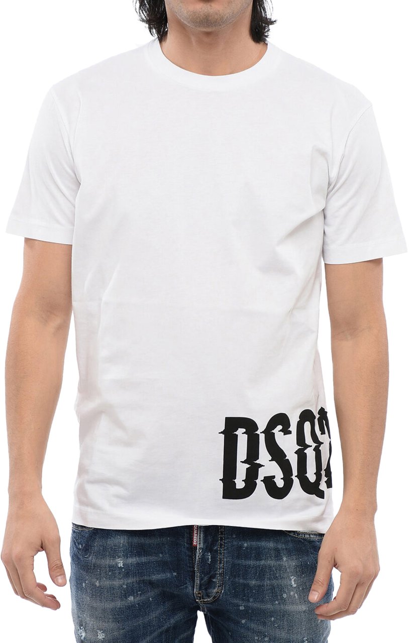 Dsquared2 Cool Fit Dsq2 Logo T-shirt Wit