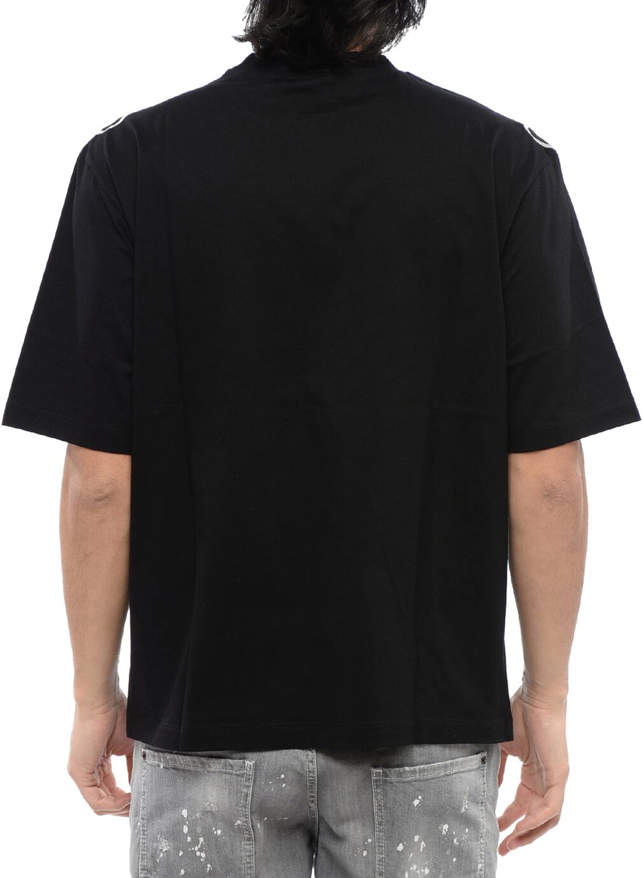 Dsquared2 Gothic Logo Loose Fit T-shirt Zwart